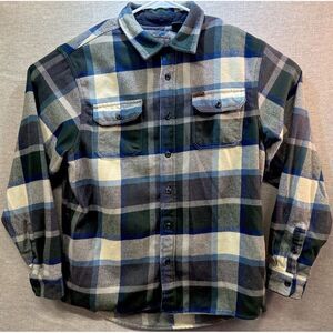 Orvis Men's Classic Collection, Heavy‎ Weight Flannel Shirt, Button Up, Preppy
